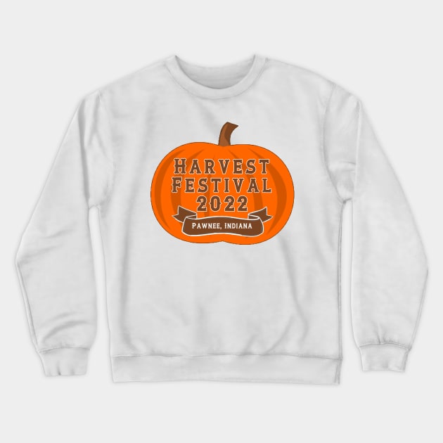 Harvest Festival Pawnee Crewneck Sweatshirt by Pretty Good Shirts